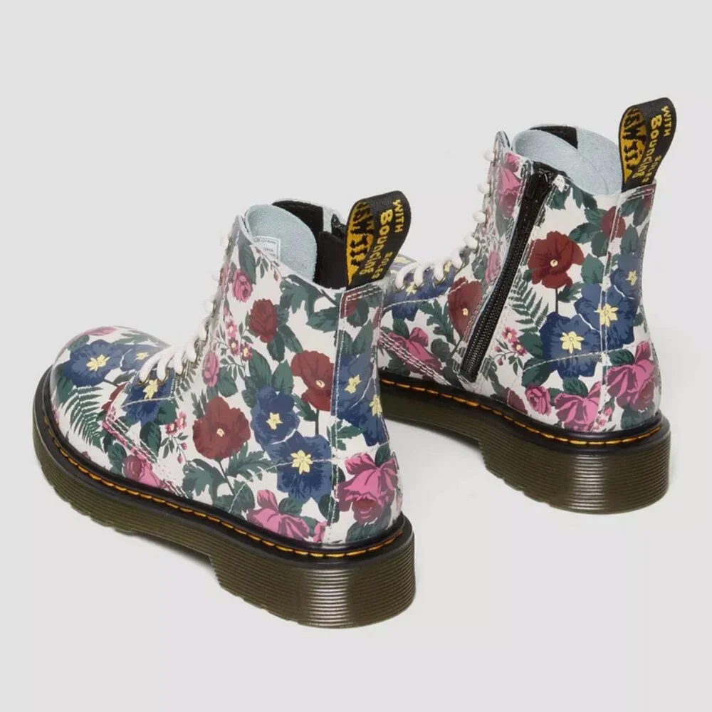 Dr. Martens 1460T English Garden Leather Lace Up Boots